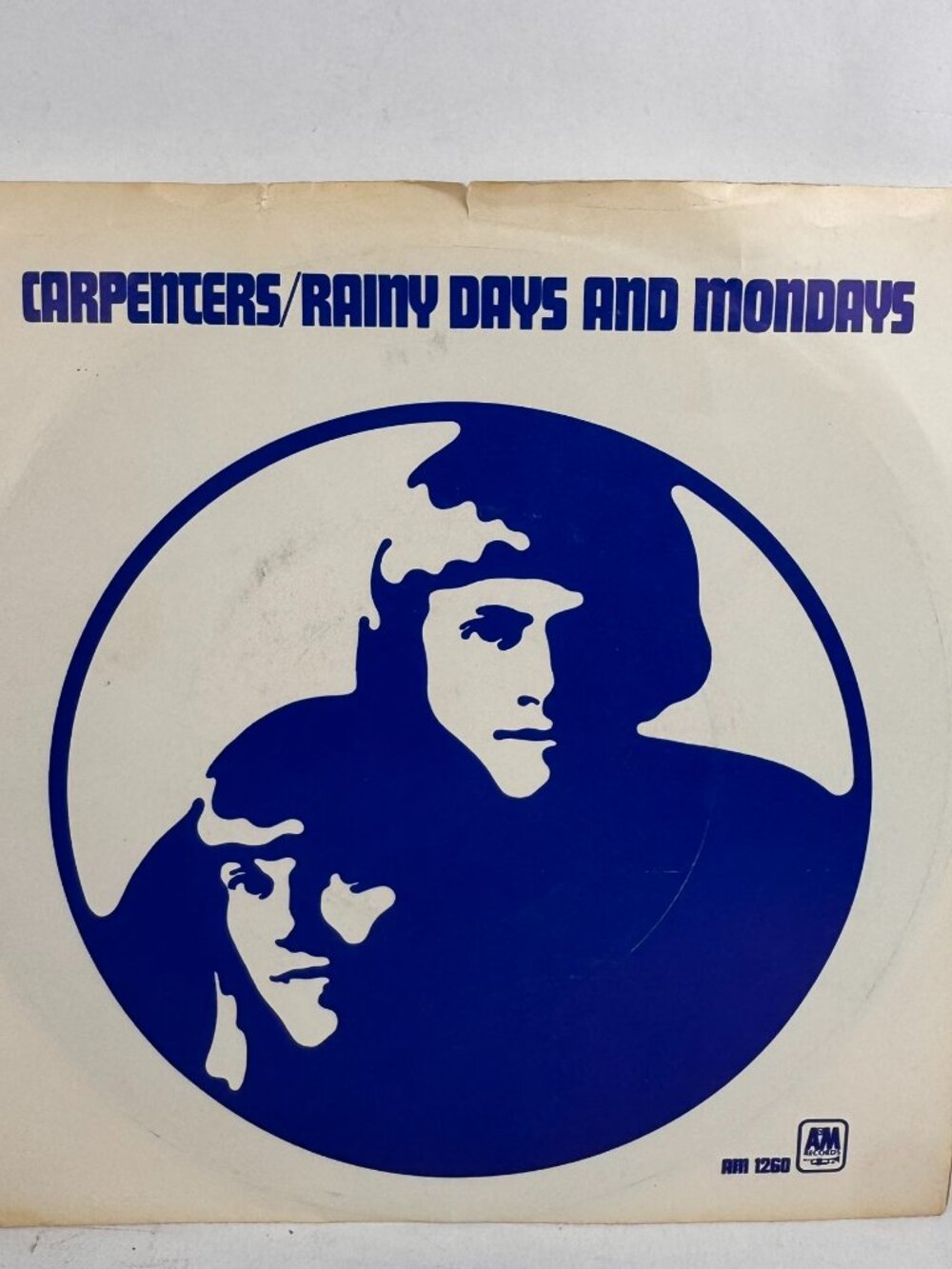 Carpenters - Rainy Days and Mondays / Saturday 1971 7" Vinyl 45 Picture Sleeve